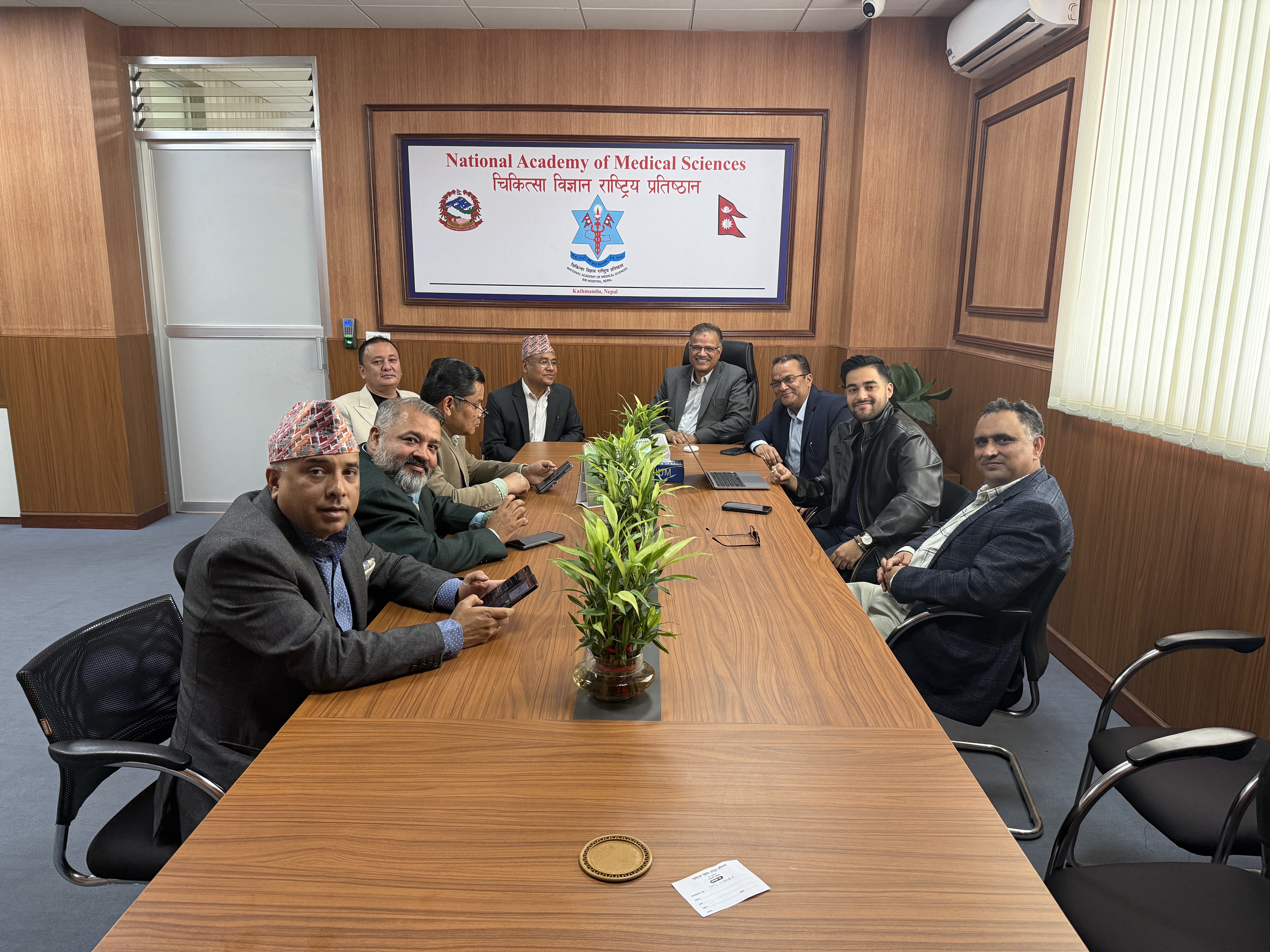 Mendalia team with management of NAMS and Bir Hospital